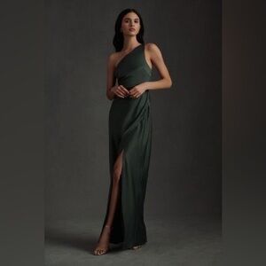 BHLDN DYLAN SATIN CHARMEUSE DRESS